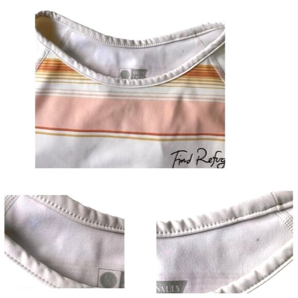 Salty Crew Long Sleeve Top Girls Large Striped Cream Refuge To Sea Beach READ - Picture 11 of 12